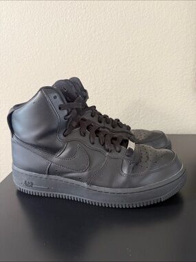 Nike AF1 All-Black High-Top Sneakers